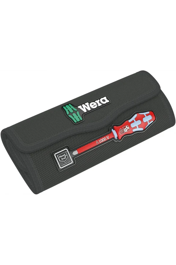 Wera 9477 Katlanır Kumaş Kılıf, 17 Parçalı Kraftform Kompakt VDE Paslanmaz için, boş, 180 x 85 mm