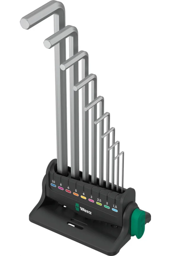 Wera 950/9 Hex-Plus 8 Allen Anahtar Set, metrik, Krom Kaplama