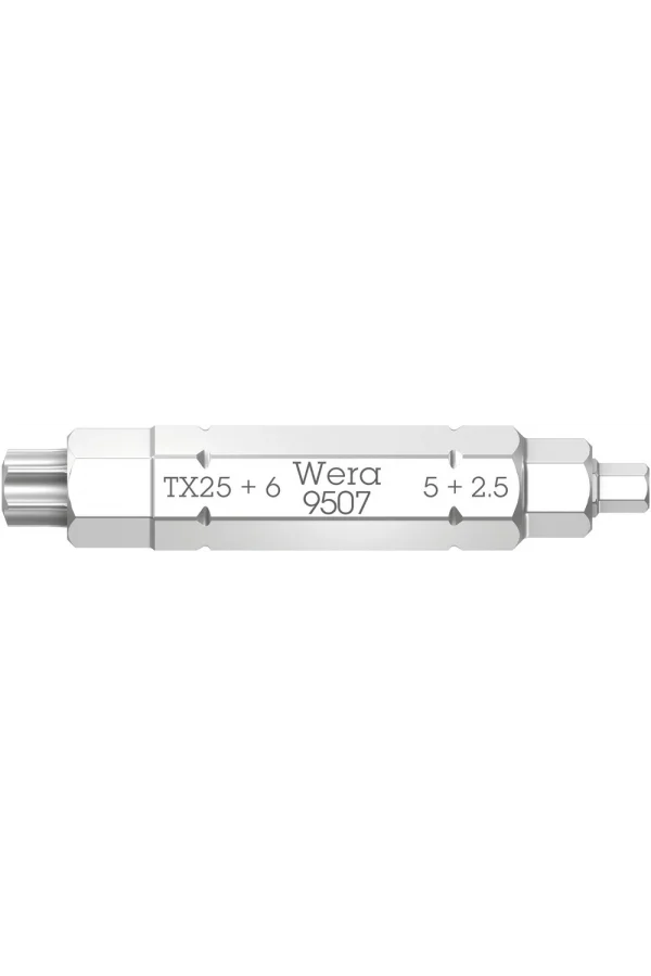 Wera 9507 SB 4ü 1 Arada Bits 2, 2.5; 5; 6 x TX 25 x 37 mm
