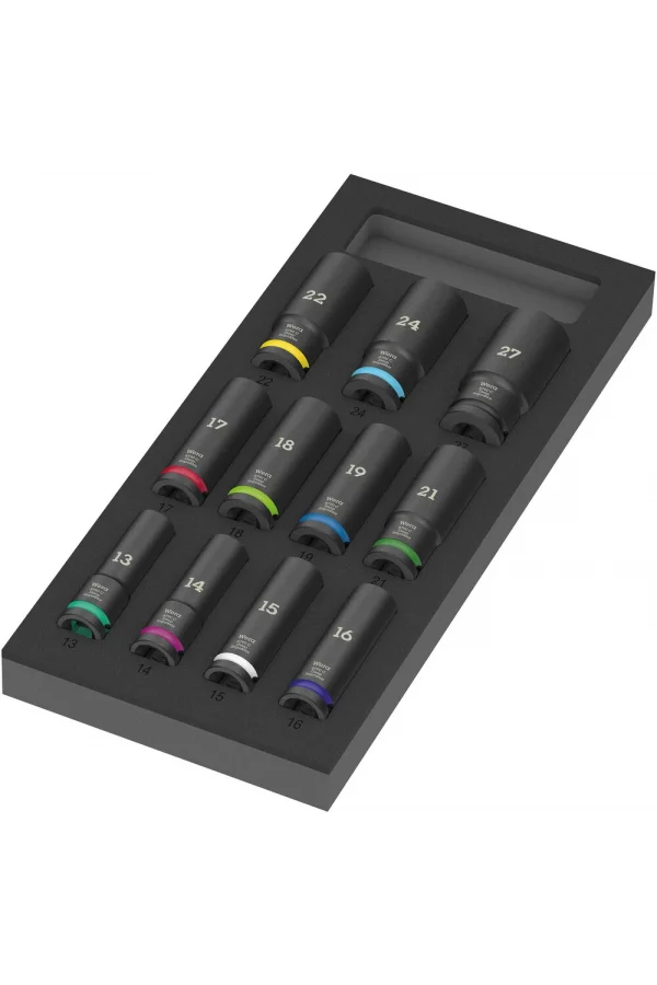 Wera 9725 Özel Kesim Sünger Zyklop C, 1/2, Impaktor Derin Lokma Set 1