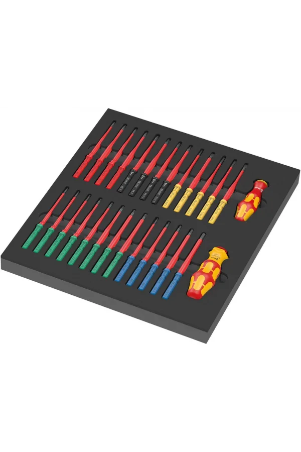 Wera 9751 Özel Kesim Sünger Kraftform Kompakt VDE Set 1