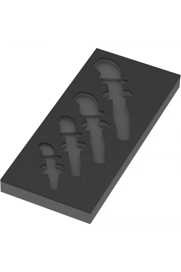 Wera 9834 Özel Kesim Sünger 6004 Joker VDE Set 1, boş, 172 x 30 x 392 mm
