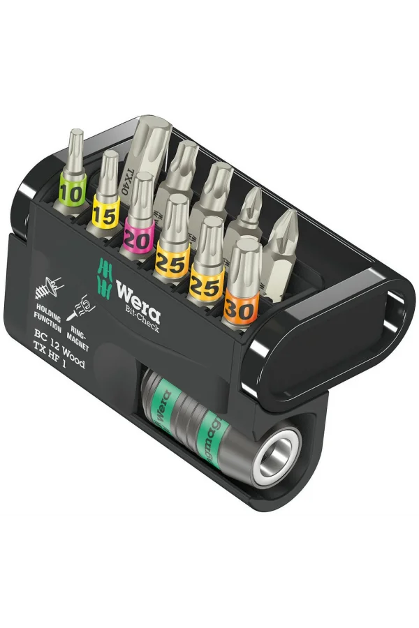 Wera Bit-Check 12 Ahşap TX HF 1