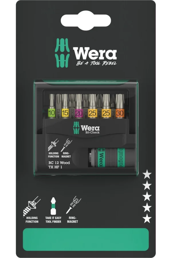 Wera Bit-Check 12 Ahşap TX HF 1 SB