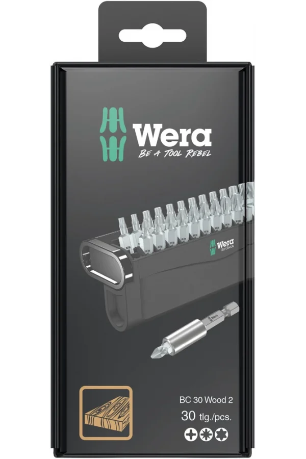 Wera Bit-Check 30 Ahşap 2 SB