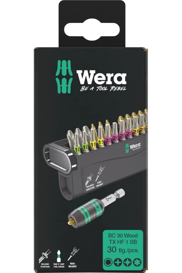 Wera Bit-Check 30 Ahşap TX HF 1 SB