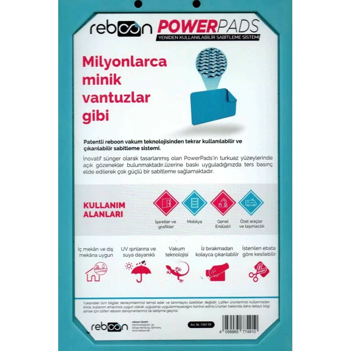 Reboon PowerPads Güç Pedi M Boy (6 Kg Max)