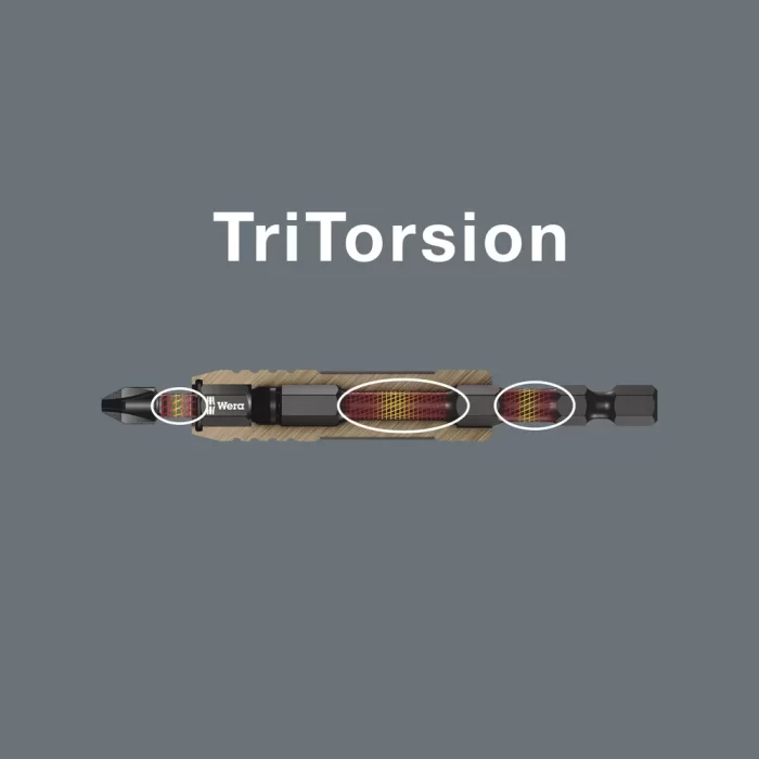 Wera 897/4 IMP R Tri-Torsion 1/4 Bits Tutucu 05073990001