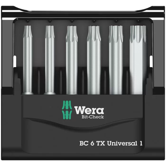 Wera Bit-Check 6 TX Universal Bits Seti 1 05056472001