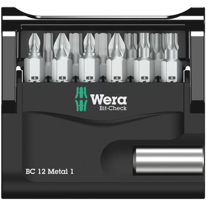Wera Bit-Check 12 Metal Bits Seti 1 05057424001
