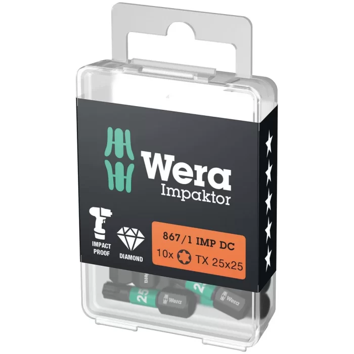 Wera 867/1 impaktor DC Tx 10x25mm Bits 05057628001