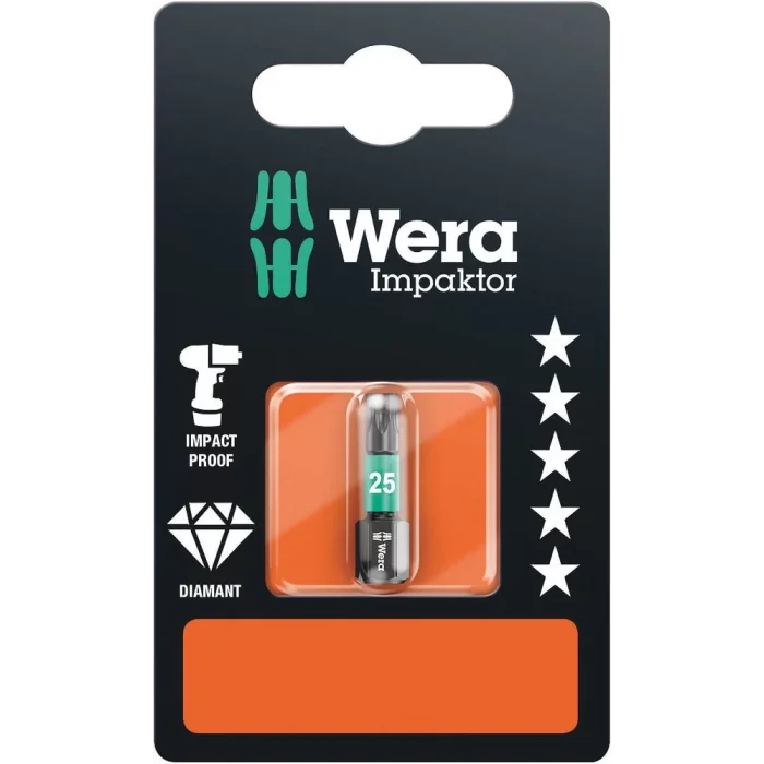 Wera 867/1 IMP DC SB Impaktor Bits, TX 25 x 25 mm