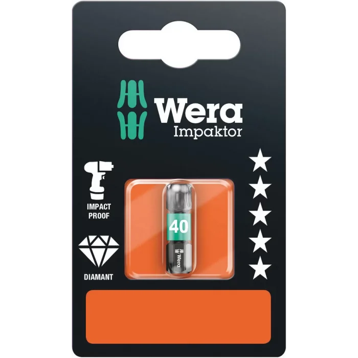 Wera 867/1 IMP DC SB Impaktor Bits, TX 40 x 25 mm