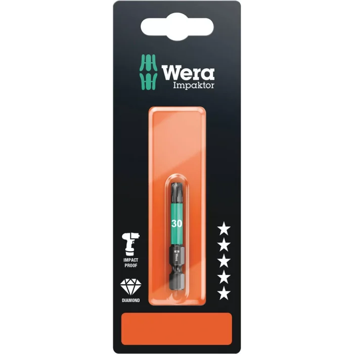 Wera 867/4 IMP DC SB Impaktor Bits, TX 30 x 50 mm
