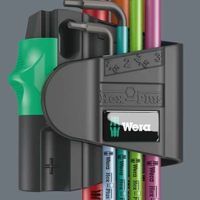 Wera 950/7 SPKL Hex-Plus Renkli Mıknatıslı 7li Top Başlı Alyan Set 05022534001