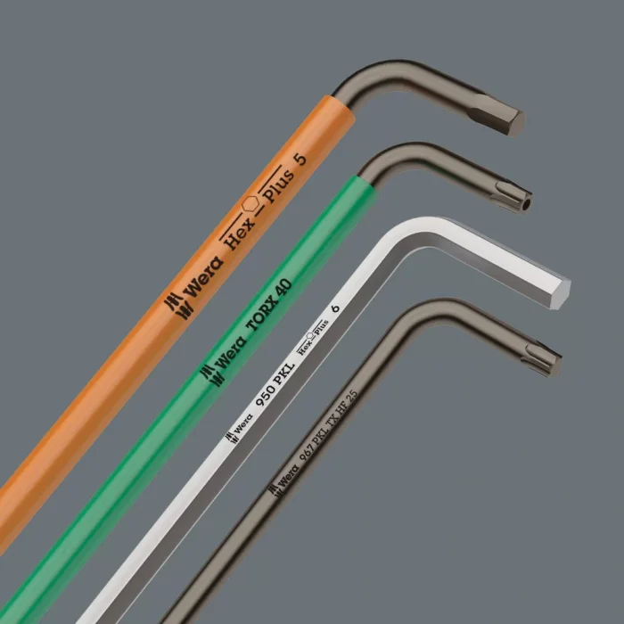 Wera 3950 PKL Allen Anahtar, metrik, Paslanmaz, 4 x 137 mm