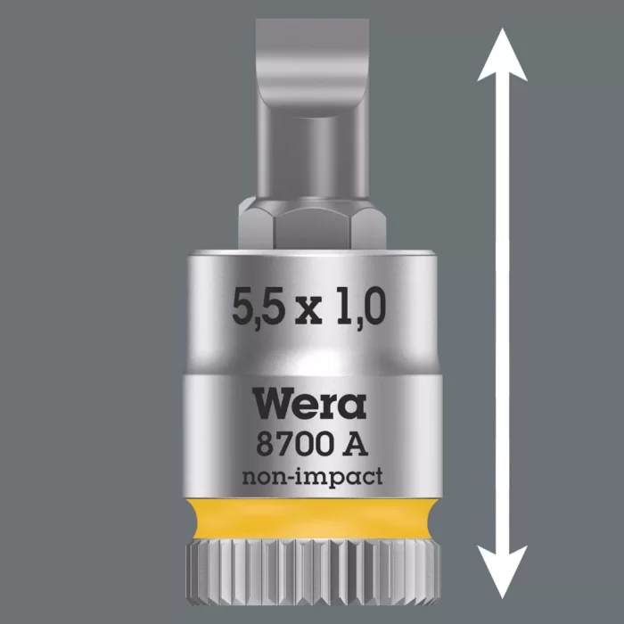 Wera 8700 A FL Düz Uç 1/4 Lokma 1,2x6,5x28mm 05003322001