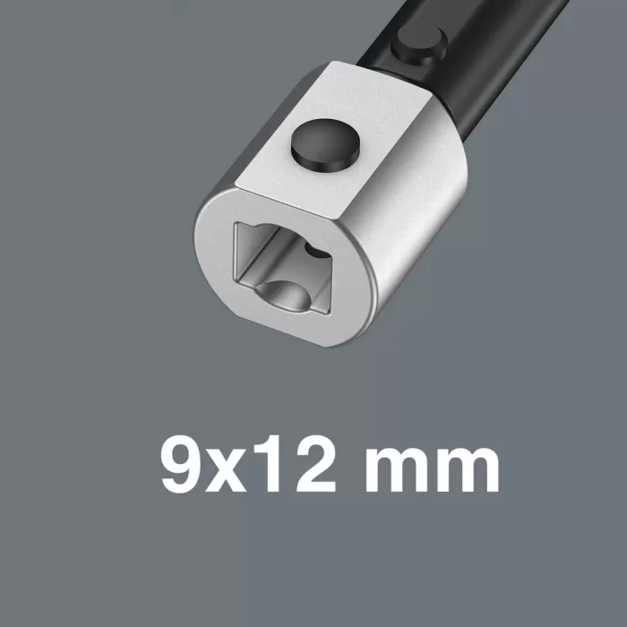 Wera 7775 9x12mm Tork Anahtarı Geçme Ucu 12mm 05078652001