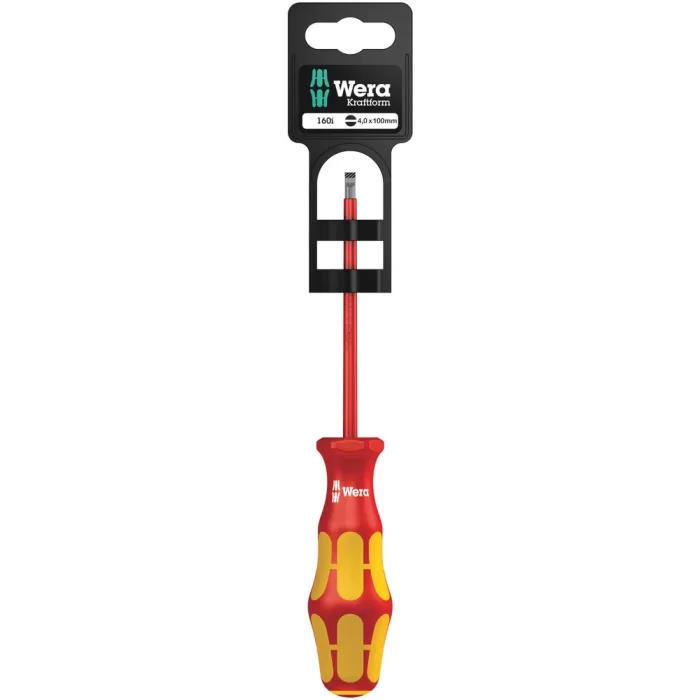 Wera 160İ İzoleli 0,8x4x100mm Hang-Tag Tornavida 05100003001