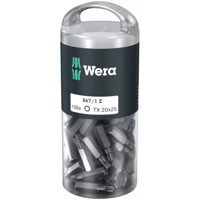 Wera 867/1 Z Tx 20x25mm Bits DIY-Box 05072448001