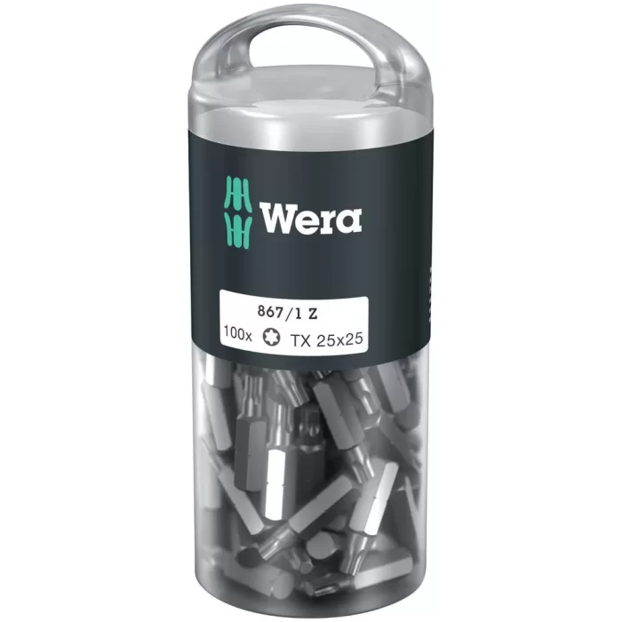 Wera 867/1 Z Tx 25x25mm Bits DIY-Box 05072449001