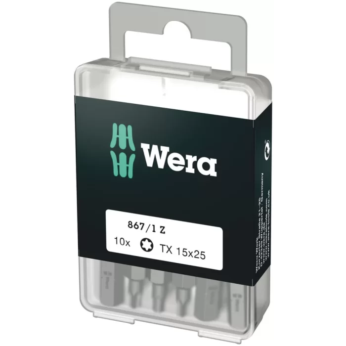 Wera 867/1 Z Tx 15x25mm Bits DIY-Box 05072407001