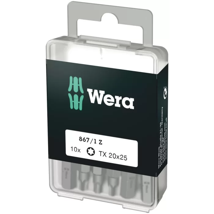Wera 867/1 Z Tx 20x25mm Bits DIY-Box 05072408001