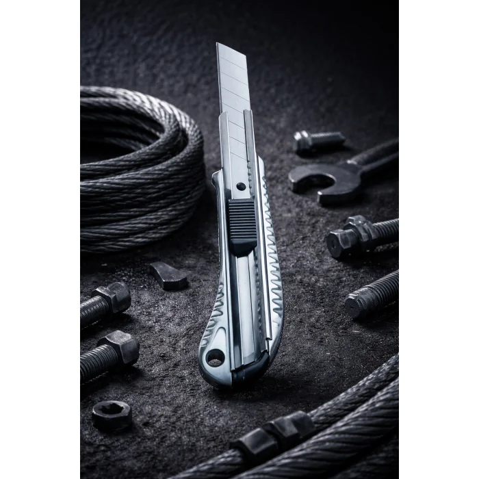 Alveta Endüstriyel Maket Bıçağı Metal Gövdeli Lutz Blades Bıçaklı Profesyonel Dayanıklı Falçata