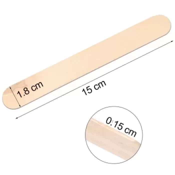 Esnature Ahşap Ağda Spatula 100 Adet