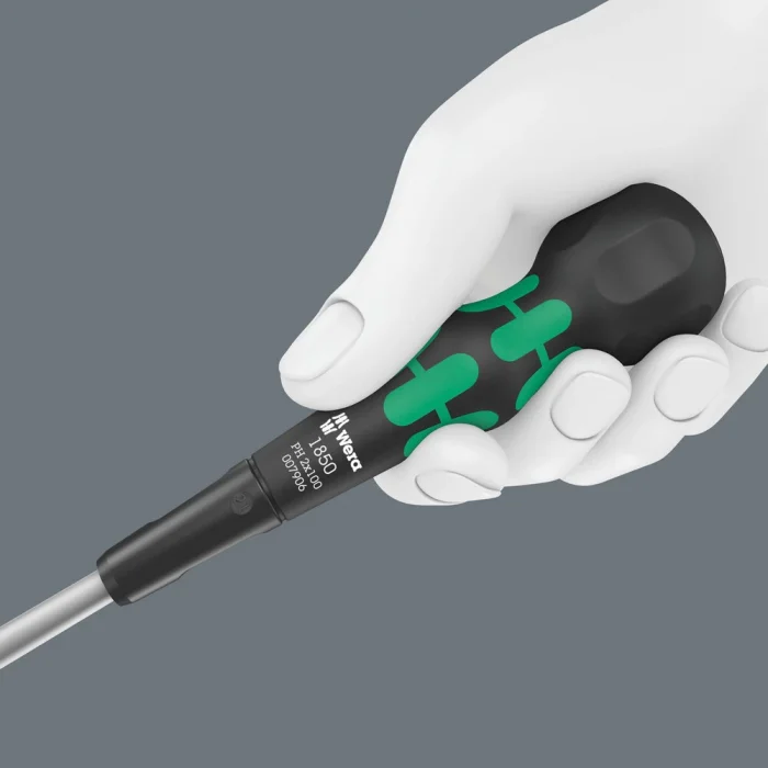 Wera 1850 PH Kraftform BallGrip/Yumru Saplı Yıldız Tornavida, PH 2 x 100 mm