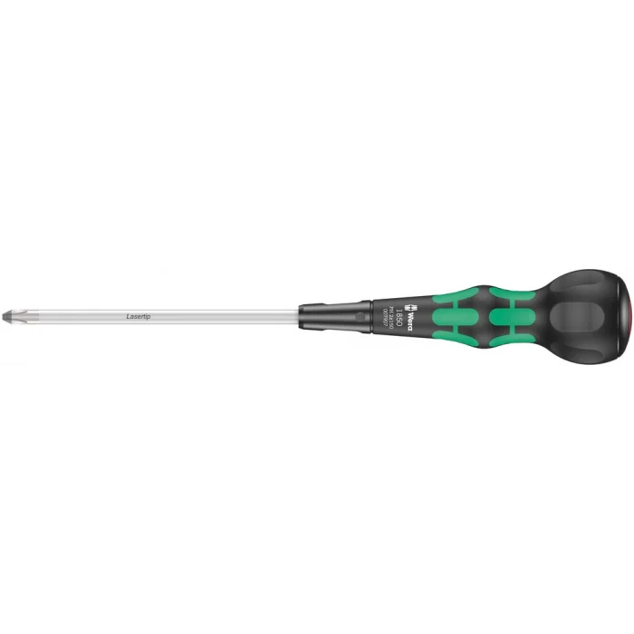 Wera 1850 PH Kraftform BallGrip/Yumru Saplı Yıldız Tornavida, PH 2 x 150 mm
