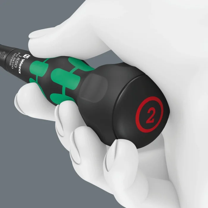 Wera 1850 PH Kraftform BallGrip/Yumru Saplı Yıldız Tornavida, PH 2 x 150 mm