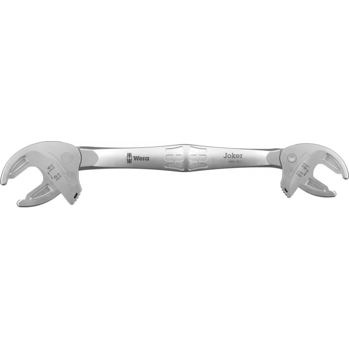 Wera 6006 Joker M/L Kendinden Ayarlı Çift Açık Ağız Kurbağacık Anahtar, 13-16 x 1/2-5/8 x 16-19 x 5/8-3/4 x 239.4 mm