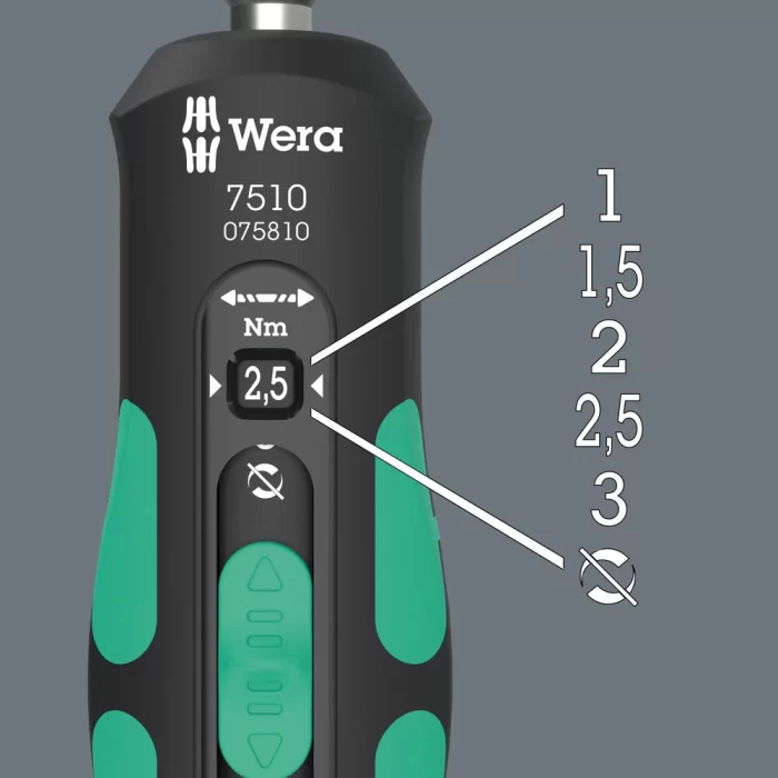 Wera 7510 Kraftform Safe-Torque Speed 1-3 Nm