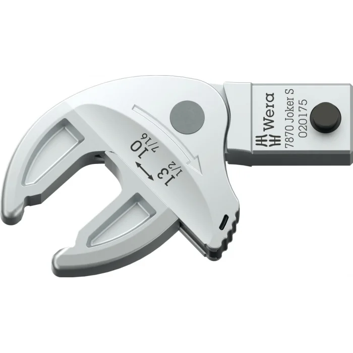 Wera 7870 Joker S Açık Ağız Kendinden Ayarlı 9x12mm Geçmeli Tork Ucu 10-13 mm, 9x12 x 10-13 x 7/16-1/2 x 57.7 mm