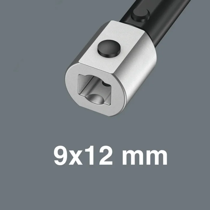 Wera 7870 Joker S Açık Ağız Kendinden Ayarlı 9x12mm Geçmeli Tork Ucu 10-13 mm, 9x12 x 10-13 x 7/16-1/2 x 57.7 mm