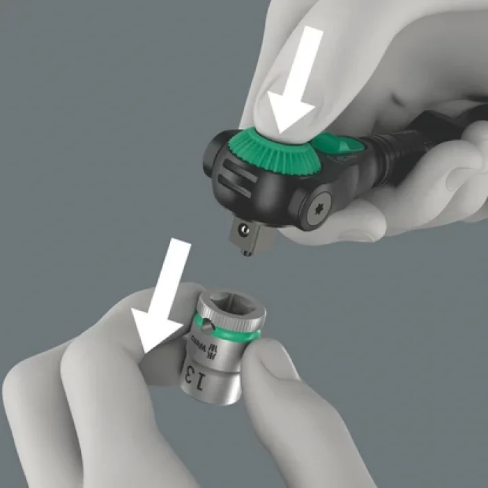 WERA 8000 A Black Edition Zyklop Speed Cırcır 1/4 sürücülü