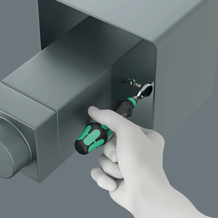 Wera 8011 Zyklop Mini 4 Bits tutuculu cırcır, 1/4, 1/4 x 50 mm