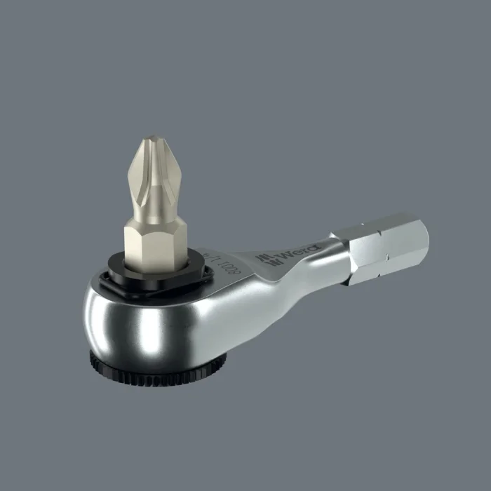 Wera 8011 Zyklop Mini 4 Bits tutuculu cırcır, 1/4, 1/4 x 50 mm