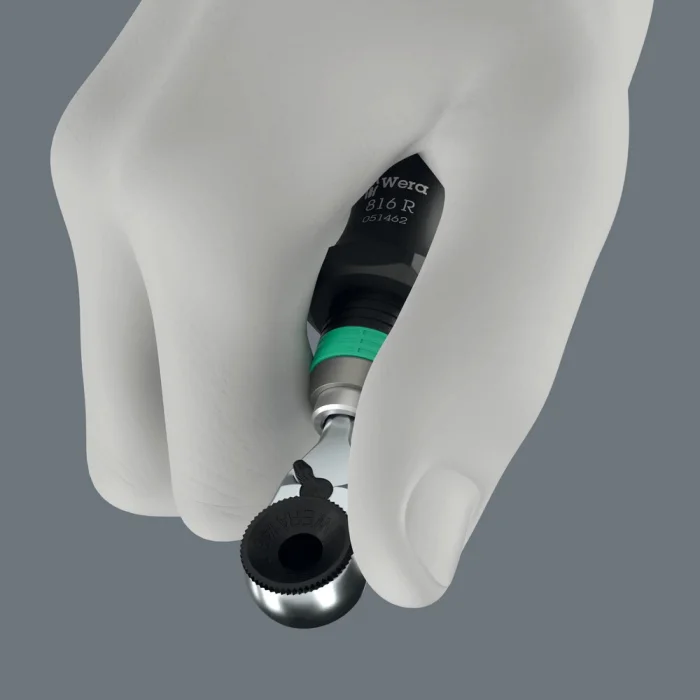 Wera 8011 Zyklop Mini 4 Bits tutuculu cırcır, 1/4, 1/4 x 50 mm