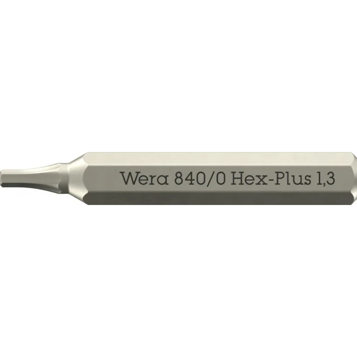 Wera 840/0 Hex-Plus Micro bits altıgen soketli vidalar için, 1.3 x 30 mm