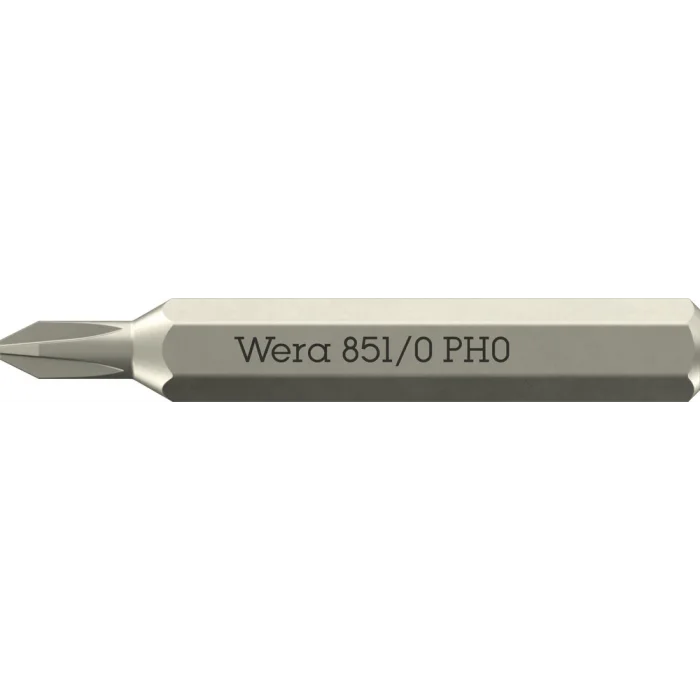 Wera 851/0 Micro bits yıldız başlı vidalar için, PH 000 x 30 mm