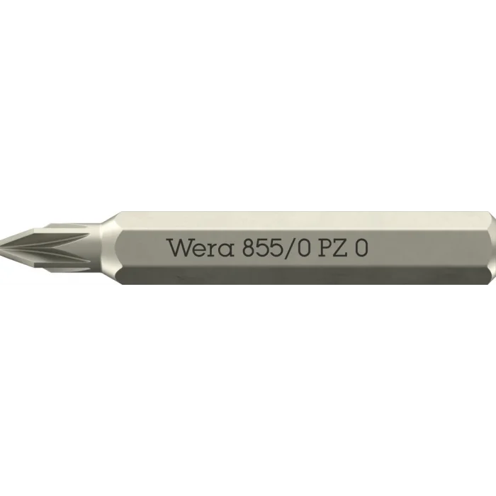Wera 855/0 Micro bits Pozidriv vidalar, PZ 0 x 30 mm