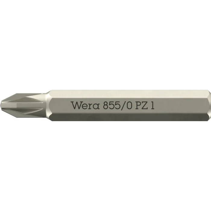 Wera 855/0 Micro bits Pozidriv vidalar, PZ 0 x 30 mm