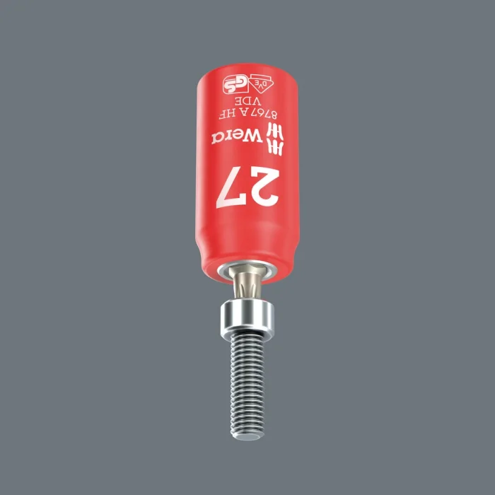 Wera 8767 A VDE HF TORX® Zyklop lokma bits, izole, 1/4 soketli, tutucu özellikli, TX 10 x 36 mm