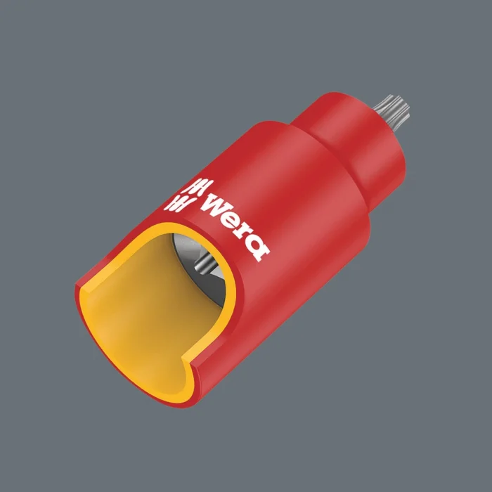 Wera 8767 A VDE HF TORX® Zyklop lokma bits, izole, 1/4 soketli, tutucu özellikli, TX 30 x 36 mm