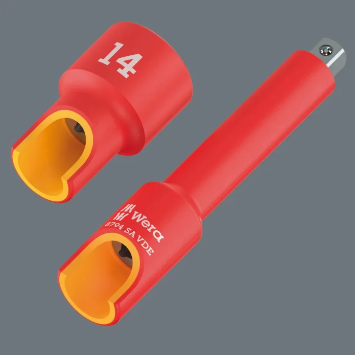 Wera 8790 A VDE Zyklop Lokma, izole, with 1/4 soketli, 14 x 41 mm