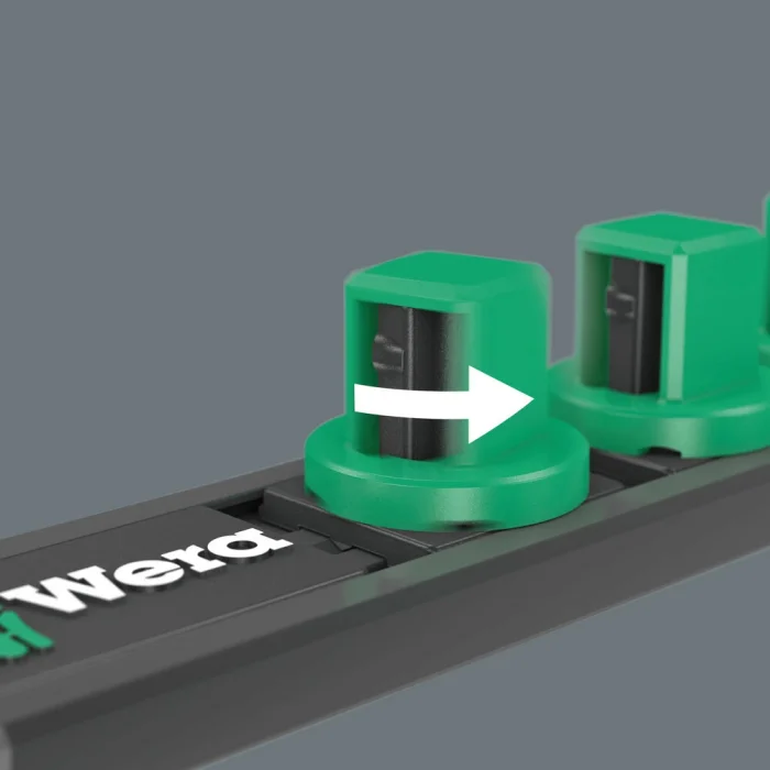 Wera 9660 Manyetik şerit B Impaktor Derin 1 lokma set, 3/8 soketli