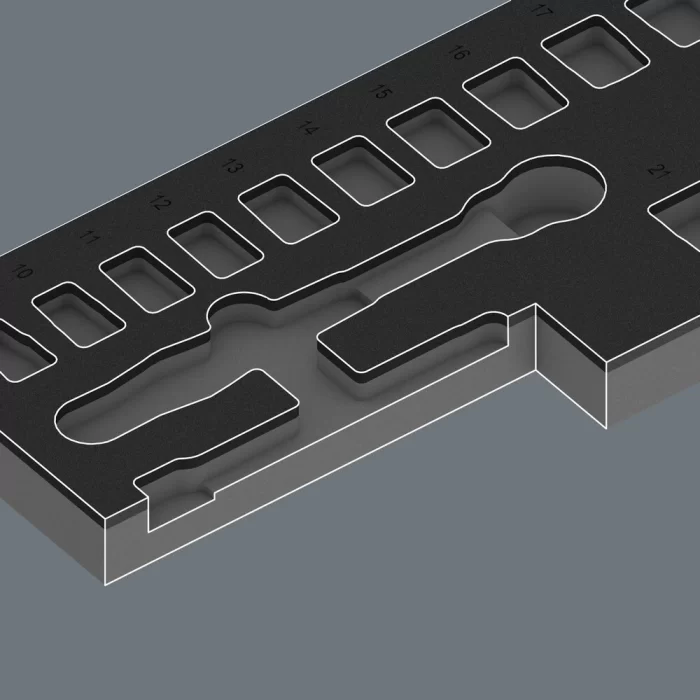 Wera 9824 Foam insert 8010 B Zyklop Comfort Set 1 05137324001