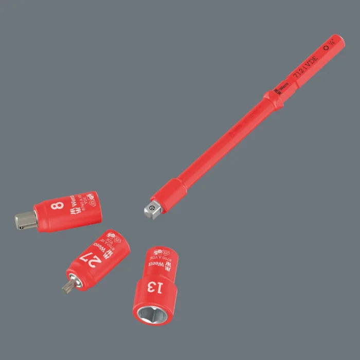 Wera Kraftform Kompakt A VDE 712 i Adaptör bıçak, izole, 1/4 lokmalar için, 1/4 x 154 mm